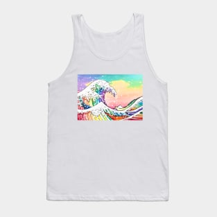 The Colorful Great Wave Tank Top